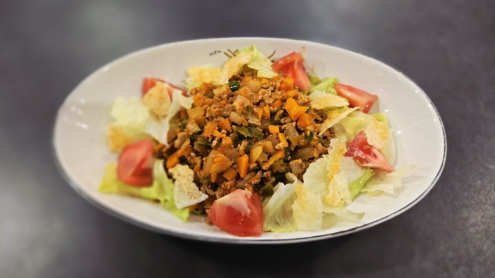 タコライス おうちごはん ヘルシー 簡単 時短 夏ごはん ワンプレート タコミート 野菜たっぷり ランチ タコライス 簡単ごはん 豚ひき肉レシピ 野菜たっぷり チーズレシピ パリパリチーズ ランチレシピ 沖縄料理 おしゃれごはん ワンプレートレシピ ヘルシーレシピ レシピ 一覧 サムネイル