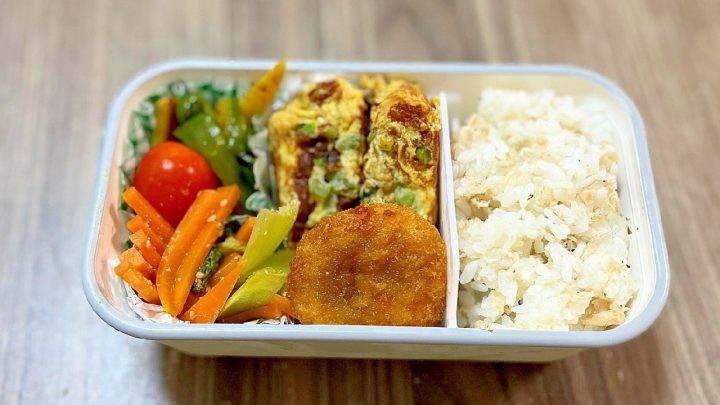 お弁当 献立 混ぜご飯 卵焼き 大根 じゃがいも ピーマン きんぴら ごま酢和え 簡単 ヘルシー弁当 時短 献立 一覧 サムネイル