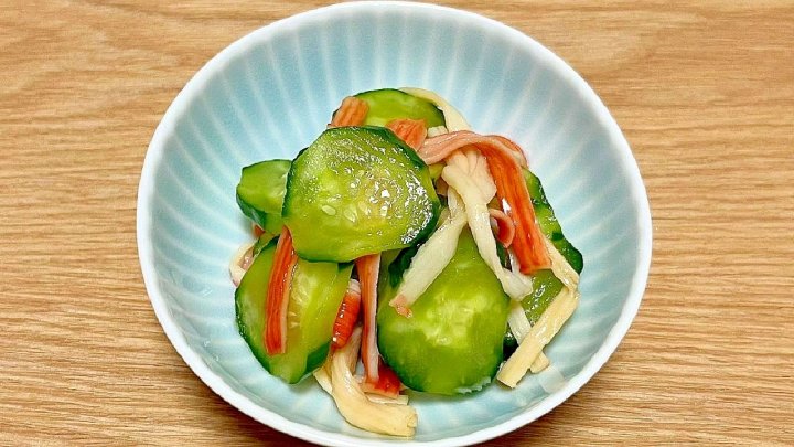 きゅうり かにかま 和えるだけ 簡単 作り置き 酢の物 かにかまレシピ きゅうりレシピ 簡単副菜 和えるだけレシピ 夏の副菜 レシピ 一覧 サムネイル