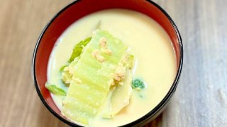 白菜 鮭フレーク 豆乳 味噌 スープ 簡単 作り置き 和風 レシピ 一覧 サムネイル