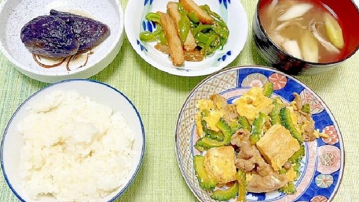 ごはん 簡単 ゴーヤチャンプル なすの煮びたし 献立 和食 ヘルシー きんぴら 献立 記事 サムネイル