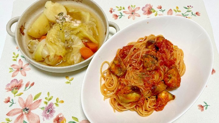 ポトフレシピ トマトパスタ 洋風献立 野菜たっぷりスープ パスタ献立 簡単洋食 温まる料理 おうち洋食 洋風ディナー 健康ごはん 夕飯献立 洋食好き 献立アイデア おしゃれごはん 洋風ごはん おうちカフェ 献立 一覧 サムネイル